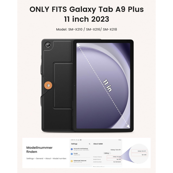 INFILAND Samsung Galaxy Tab A9 Plus Klavyeli Klf