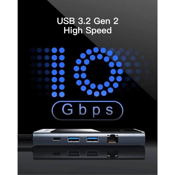 Inateck 8 Balant Noktal USB C Hub 