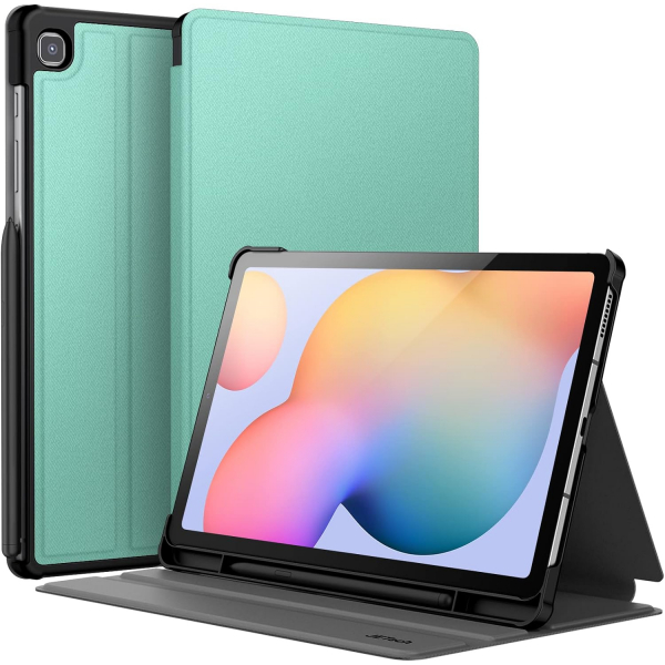 JETech Kalem Blmeli Galaxy Tab S6 Lite Klf-Green