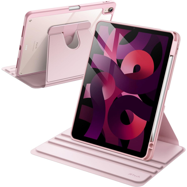 JETech Rotating iPad Air 6.Nesil Klf (11 in)-Pink 