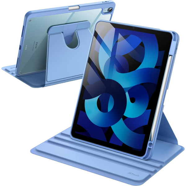 JETech Rotating iPad Air 6.Nesil Klf (11 in)-Sky Blue