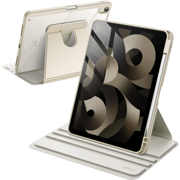 JETech Rotating iPad Air 6.Nesil Klf (11 in)-Starlight 