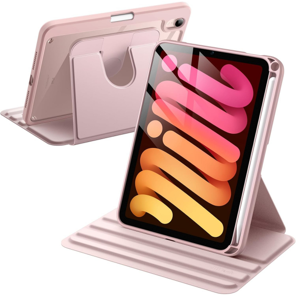 JETech Apple iPad Mini 7 Rotating Klf -Pink