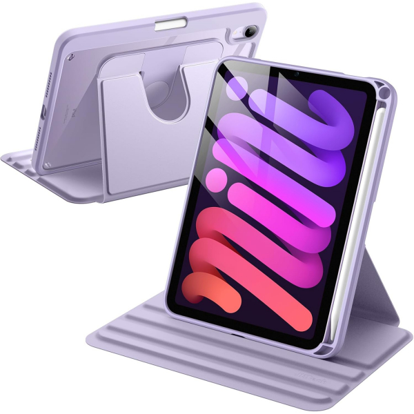 JETech Apple iPad Mini 7 Rotating Klf -Purple