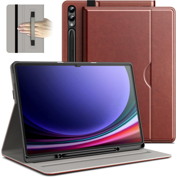 JETech Standl Folio Galaxy Tab S9 Ultra Klf-Brown