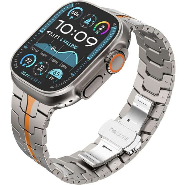 KADES Apple Watch 10 46mm Kay -Titanium Orange 