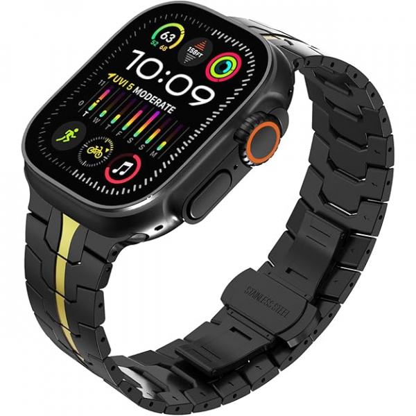 KADES Apple Watch 10 46mm Kay -Black Gold