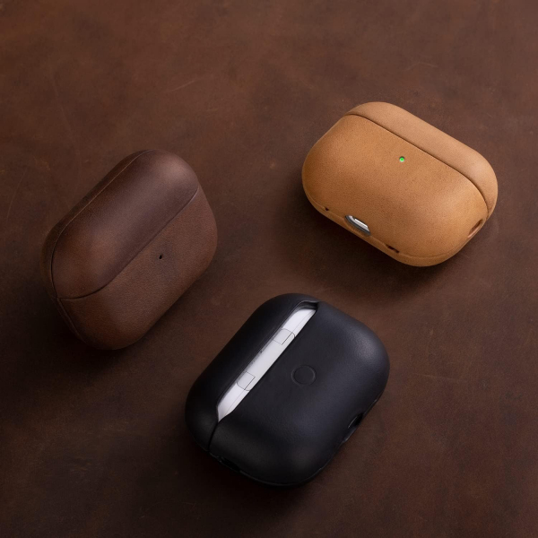 MAOGOAM Deri AirPods Pro 2.Nesil Klf-Brown