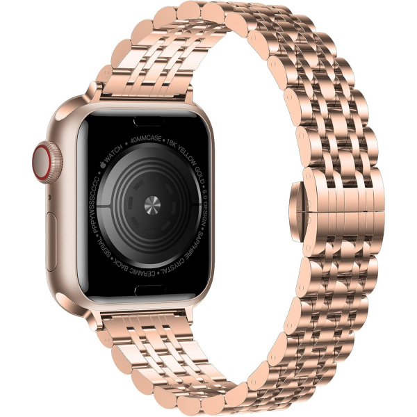 baozai Apple Watch 10 42/46mm elik Kay -Rose Gold