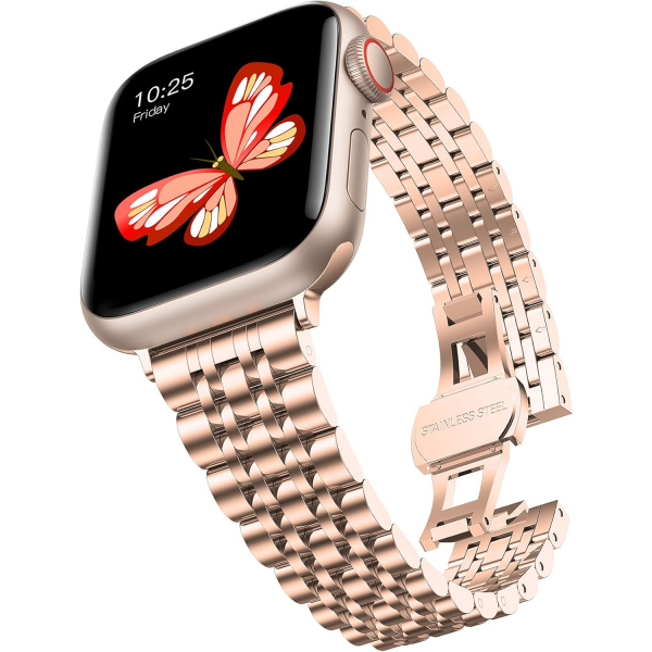 baozai Apple Watch 10 42/46mm elik Kay -Rose Gold