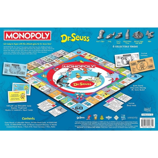 MONOPOLY Dr. Seuss Kutu Oyunu