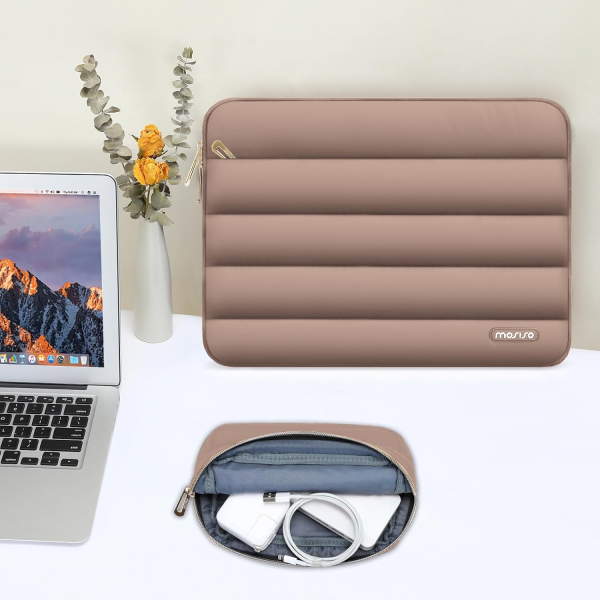 MOSISO MacBook Air/Pro Puffy anta(13-13.3 in)-Brown