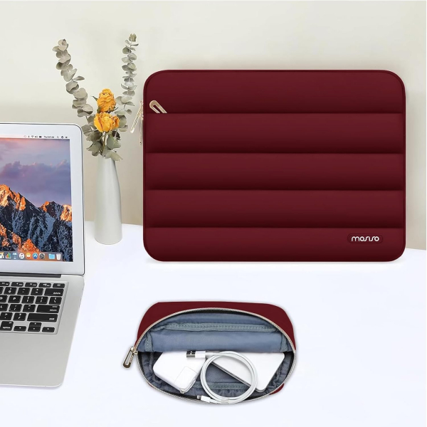 MOSISO MacBook Air/Pro Puffy anta(13-13.3 in)-Red