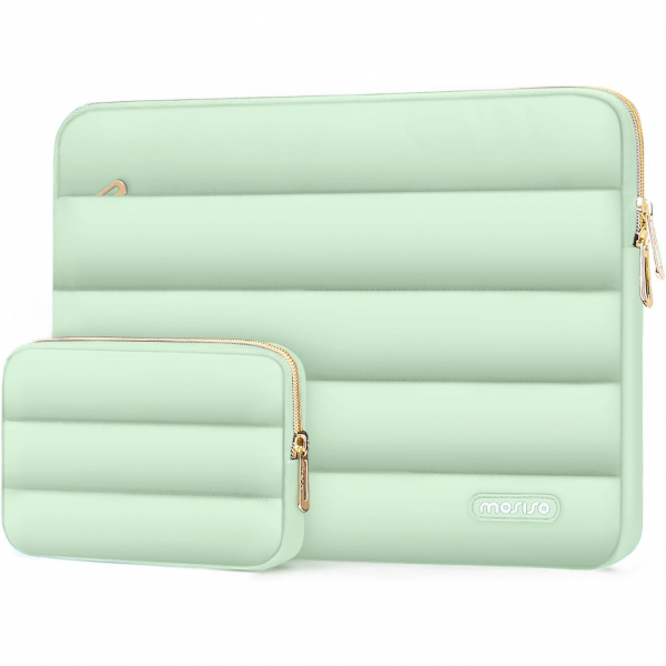 MOSISO MacBook Air/Pro Puffy anta(13-13.3 in)-Mint Green 