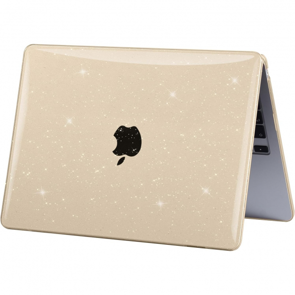 EooCoo MacBook Air M3 Glitter Klf (13 in)-Starlight Clear 