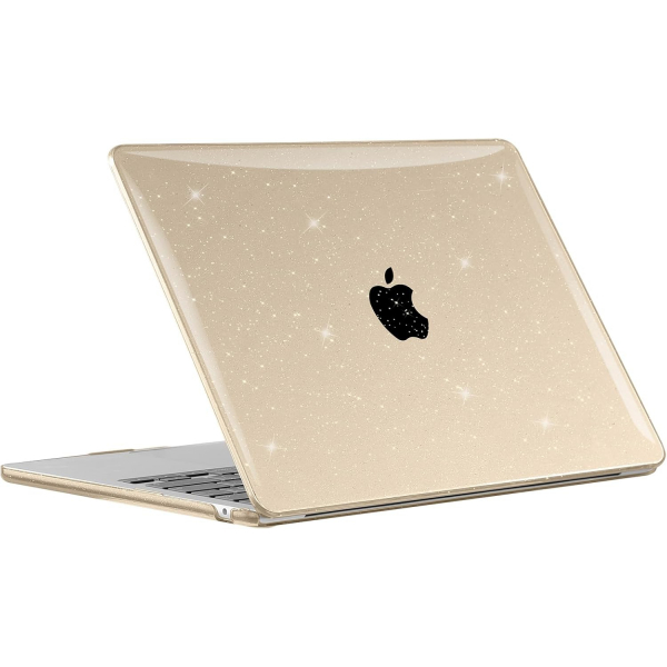 EooCoo MacBook Air M3 Glitter Klf (13 in)-Starlight Clear 