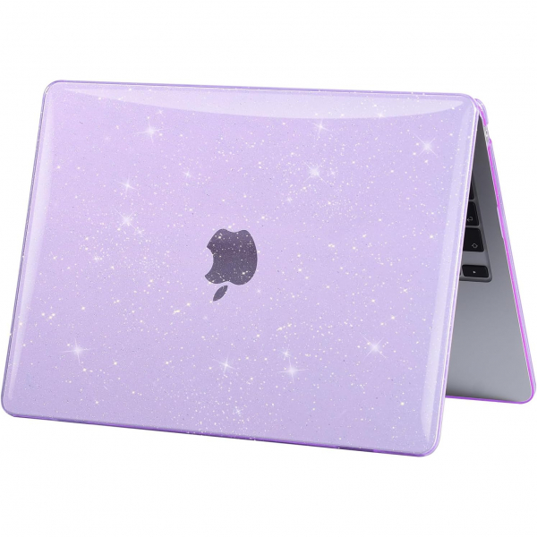 EooCoo MacBook Air M3 Glitter Klf (13 in)-Sparkly Purple 