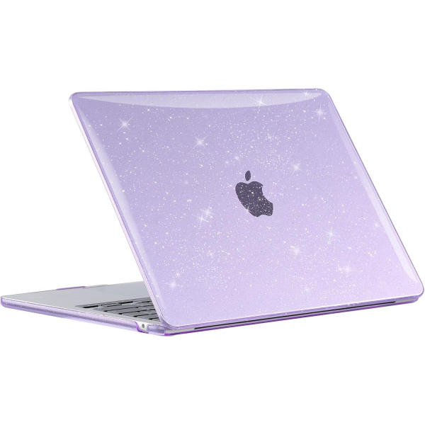 EooCoo MacBook Air M3 Glitter Klf (13 in)-Sparkly Purple 