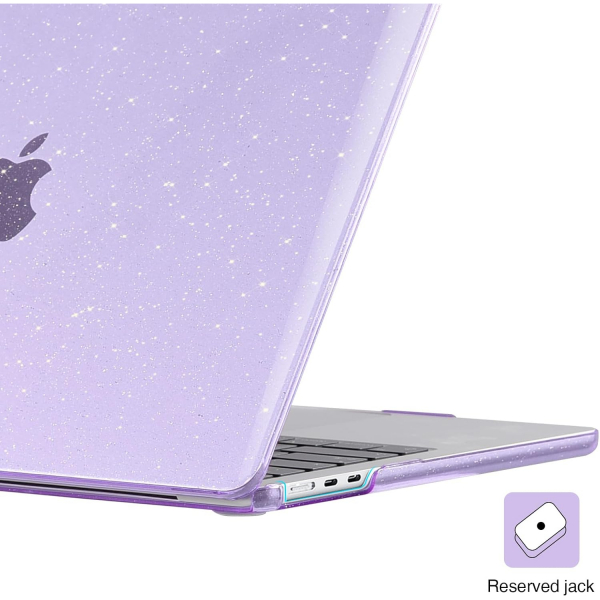 EooCoo MacBook Air M3 Glitter Klf (13 in)-Sparkly Purple 