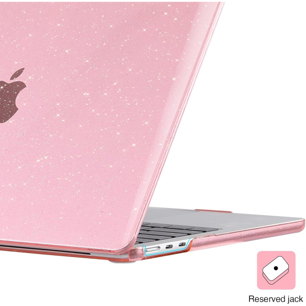 EooCoo MacBook Air M3 Glitter Klf (13 in)-Sparkly Pink 