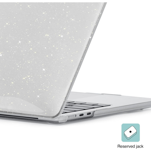 EooCoo MacBook Air M3 Glitter Klf (13 in)-Sparkly Clear