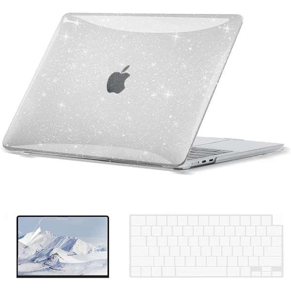 EooCoo MacBook Air M3 Glitter Klf (13 in)-Sparkly Clear