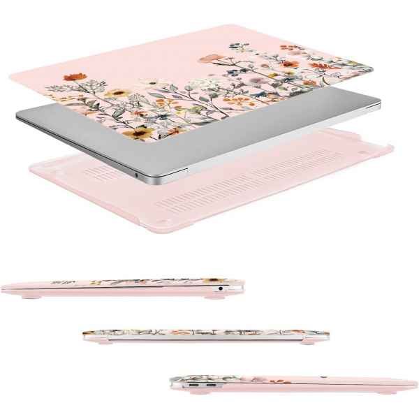 MOSISO MacBook Air M3 Desenli Klf (13 in)-Pink