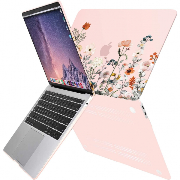 MOSISO MacBook Air M3 Desenli Klf (13 in)-Pink