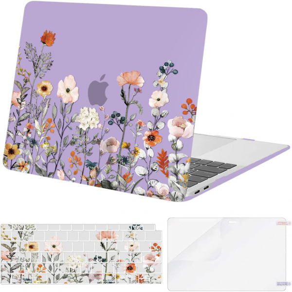 MOSISO MacBook Air M3 Desenli Klf (13 in)-Purple