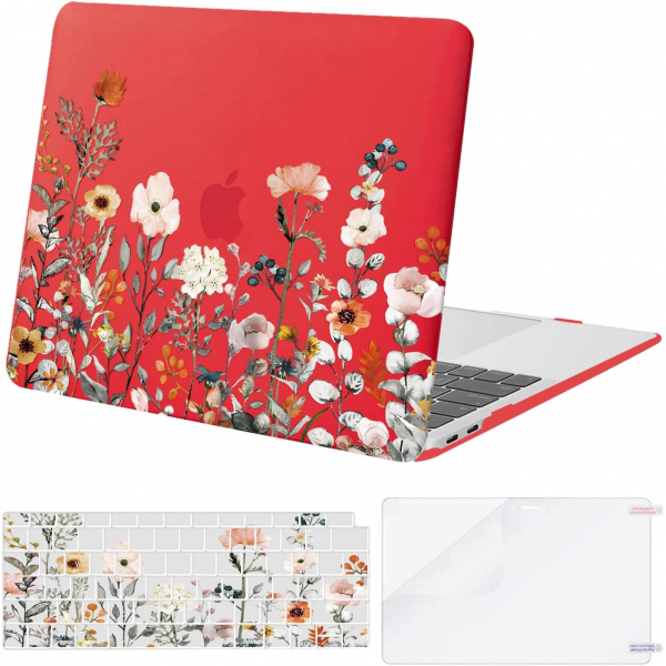 MOSISO MacBook Air M3 Desenli Klf (13 in)-Red