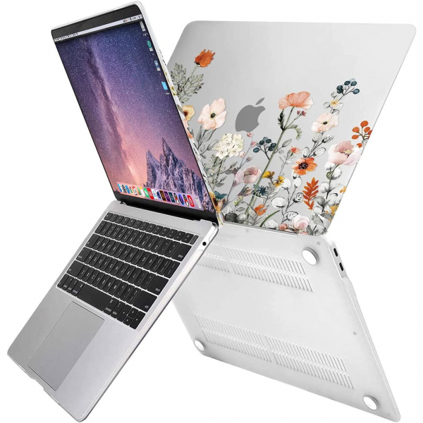 MOSISO MacBook Air M3 Desenli Klf (13 in)-Transparent 