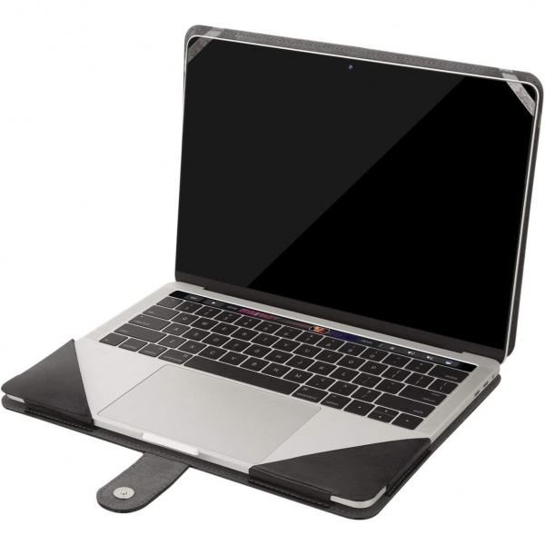 MOSISO Deri MacBook Air M3 Uyumlu Klf (13 in)-Black