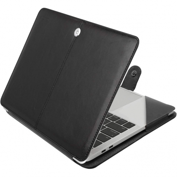 MOSISO Deri MacBook Air M3 Uyumlu Klf (13 in)-Black