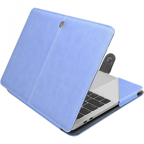 MOSISO Deri MacBook Air M3 Uyumlu Klf (13 in)-Serenity Blue