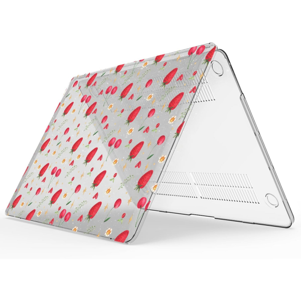 IBENZER MacBook Pro M2 Sert Kabuk Klf (13 in)-Strawberry