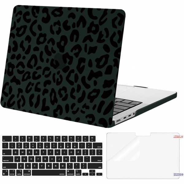 MOSISO MacBook Pro M4 Leoparl Klf (14 in)-Green