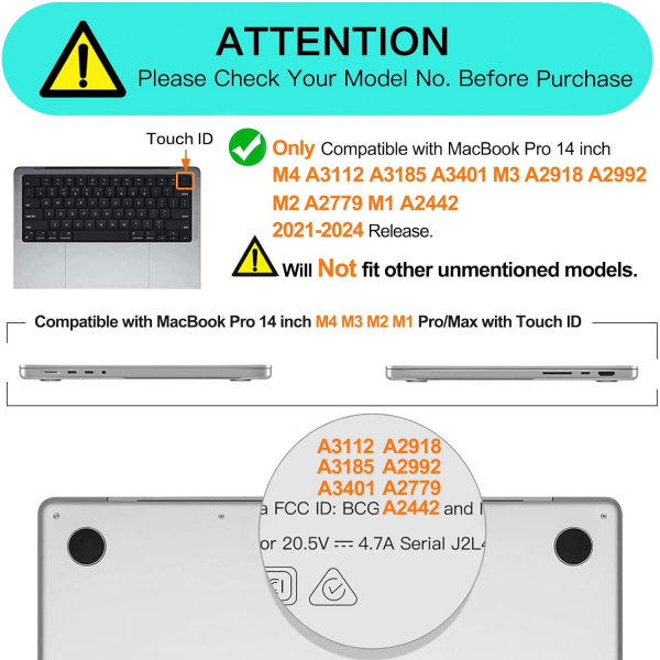 MOSISO MacBook Pro M4 Kickstandl Klf (14 in)-Purple