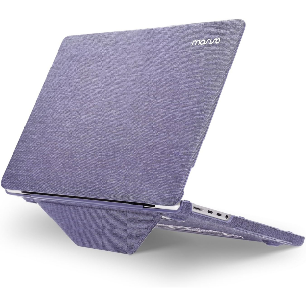 MOSISO MacBook Pro M4 Kickstandl Klf (14 in)-Purple