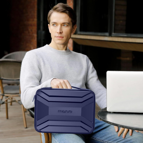 MOSISO Trapezoid Sapl Laptop antas (13-13.3 in)-Navy Blue 