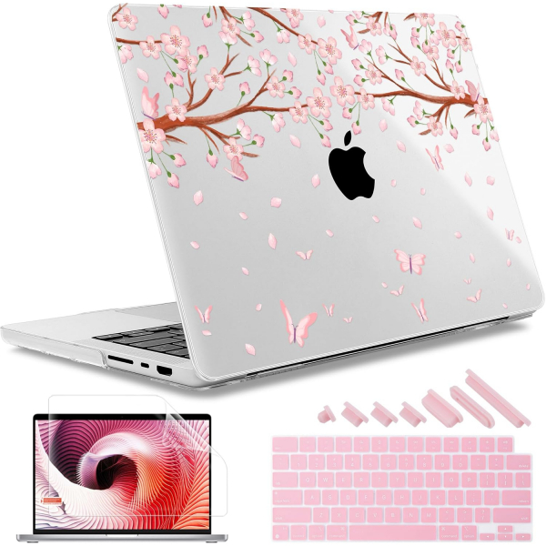 May Chen MacBook Pro M4 Sert Klf (16 in)-Butterfly Cherry