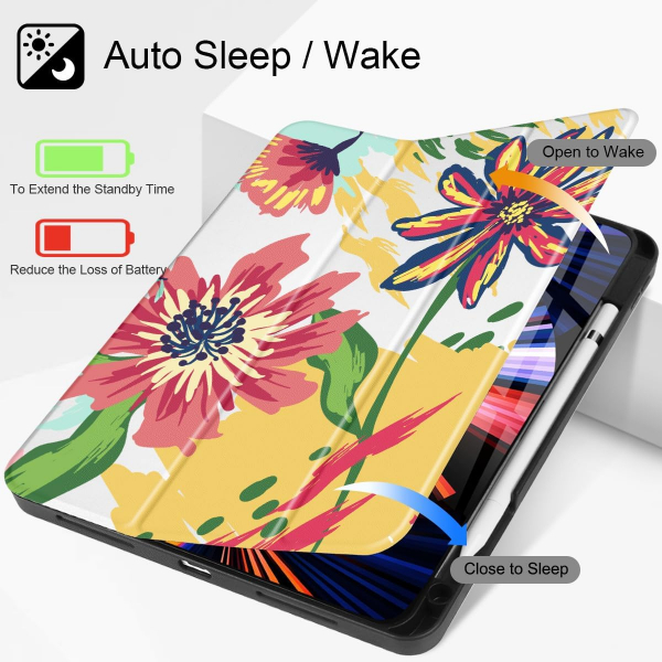 May Chen Standl iPad Pro M4 Klf (13 in)-Colorful Flower