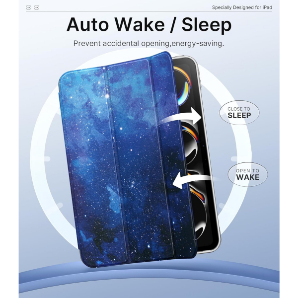  MoKo Apple iPad Pro M4 Ultra Slim Klf (11 in)-Blue Starry Sky 