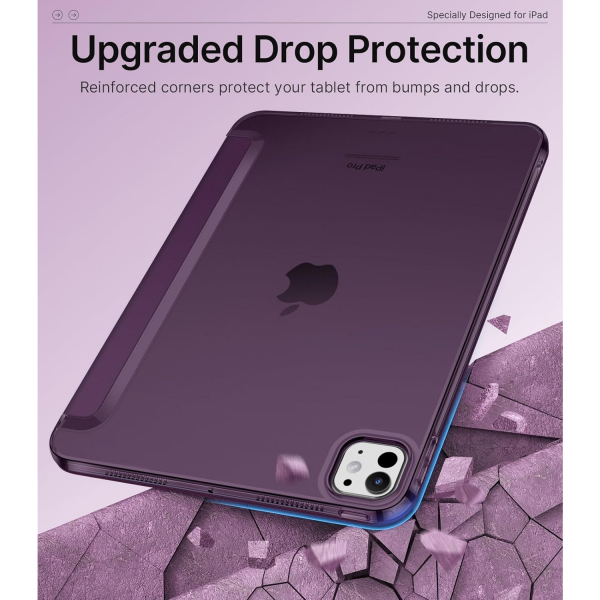  MoKo Apple iPad Pro M4 Ultra Slim Klf (11 in)-Dark Purple 