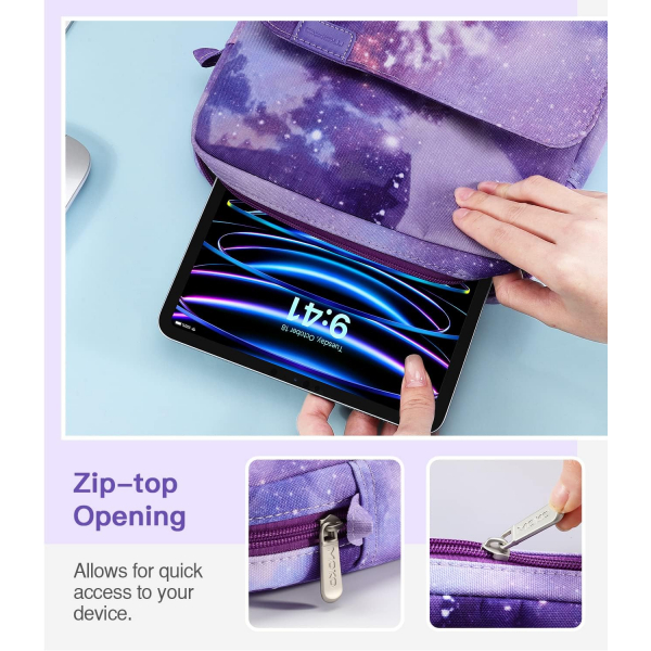 MoKo Omuz Askl Tablet antas(12.9-13 in)-Purple Starry Sky