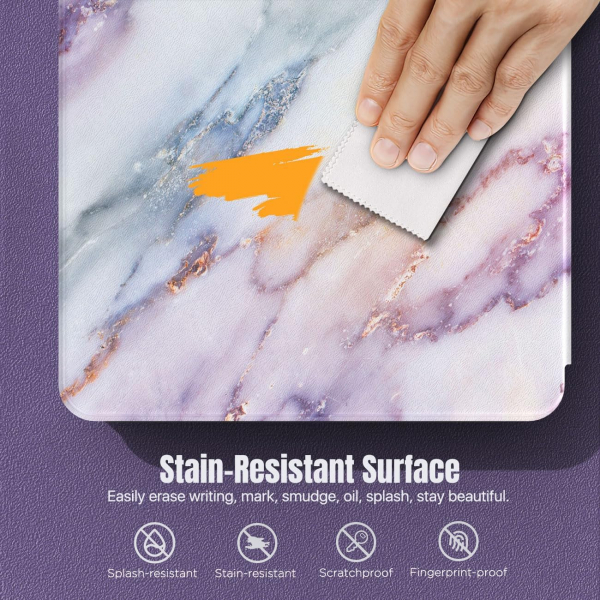 MoKo iPad Air 6.Nesil Klf (11 in)-Purple Marble 