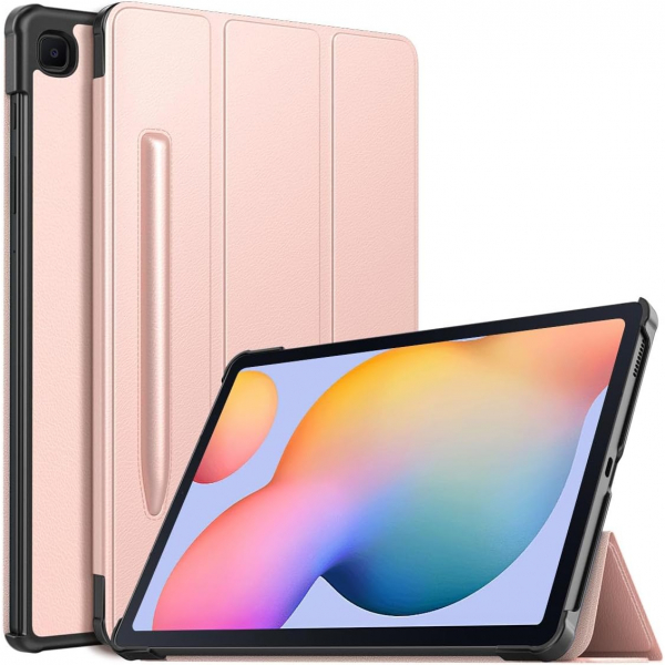 Moko Kalem Blmeli Galaxy Tab S6 Lite Klf (10.4 in)-Rose Gold