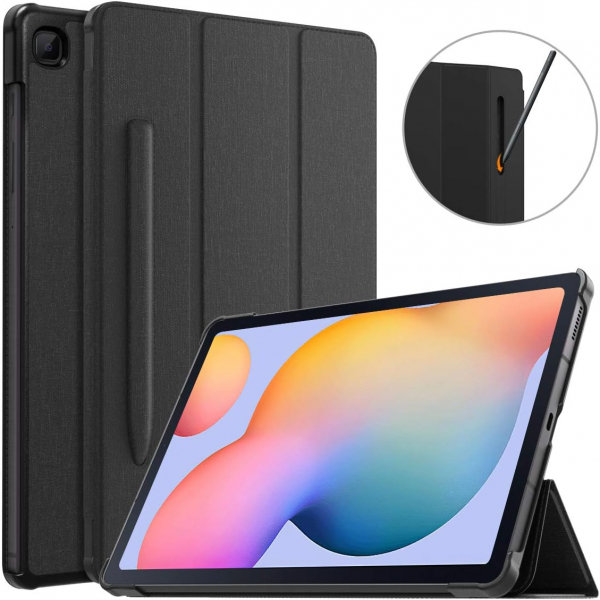 Moko Kalem Blmeli Galaxy Tab S6 Lite Klf (10.4 in)-Black