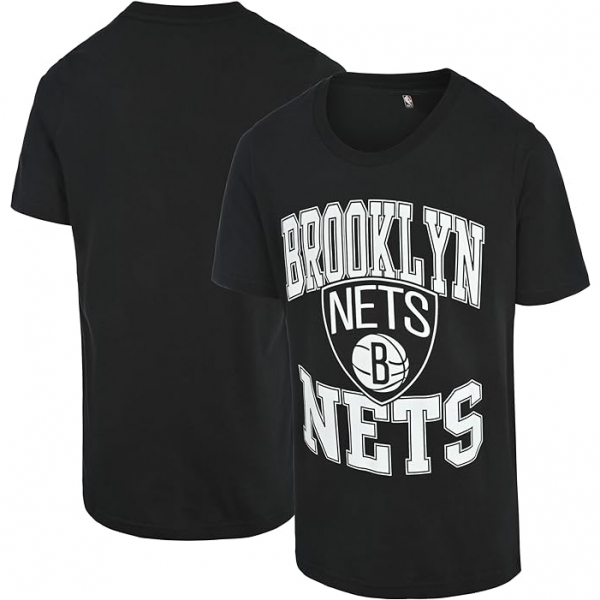 NBA Brooklyn Nets Lisansl Tirt (Siyah)