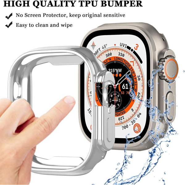 NINKI Apple Watch Ultra 1/2 Bumper Klf-Silver