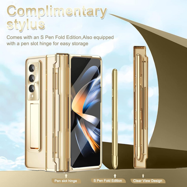 NINKI Kickstandl Galaxy Z Fold 6 Klf-Champagne Gold